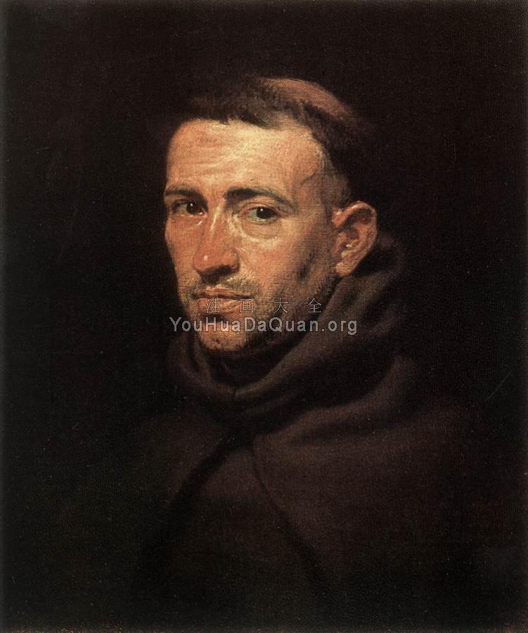Head of a Franciscan Friar - 彼得·保罗·鲁本斯